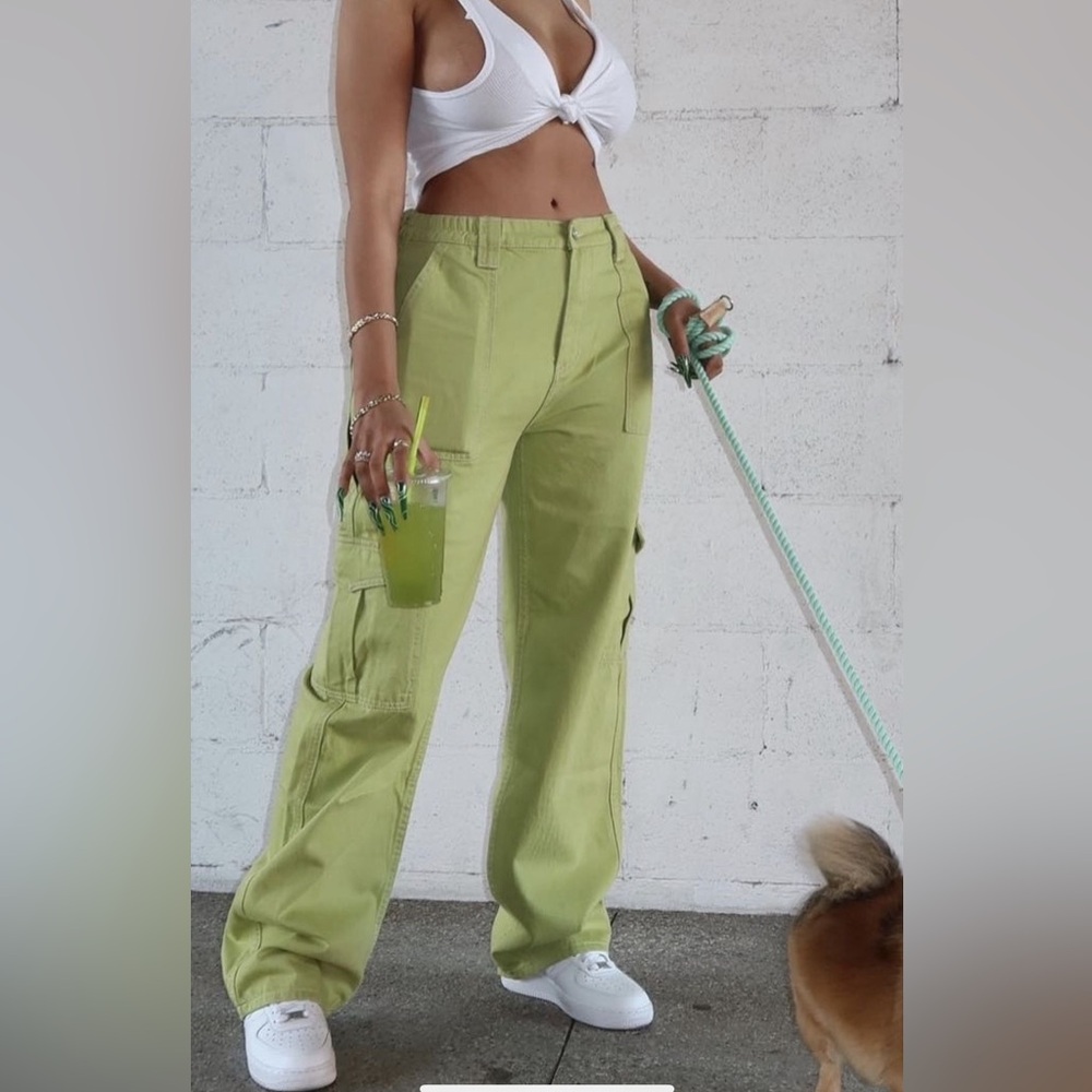 Lime Green Cargo Pants